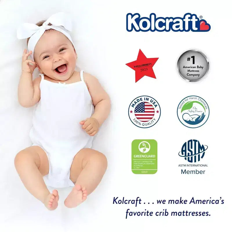 Materasso impermeabile mini per lettino - 38"x24": ultra rigido, ipoallergenico, schiuma di poliestere, 3,6 libbre