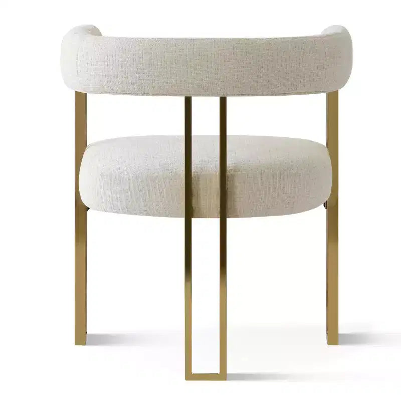 Uitbreidbare ronde tot ovale eettafelset met 4 fluwelen fauteuils, modern voetstukontwerp, geschikt voor maximaal 8 personen-Panipeachy