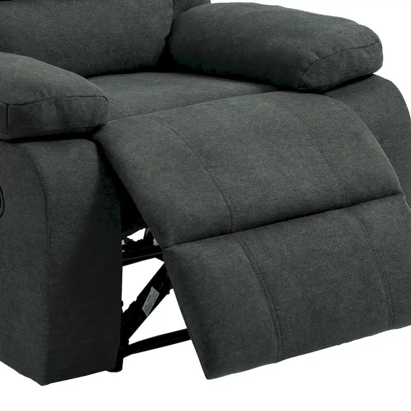 Set van 2 klassieke en traditionele handmatig verstelbare relaxfauteuils