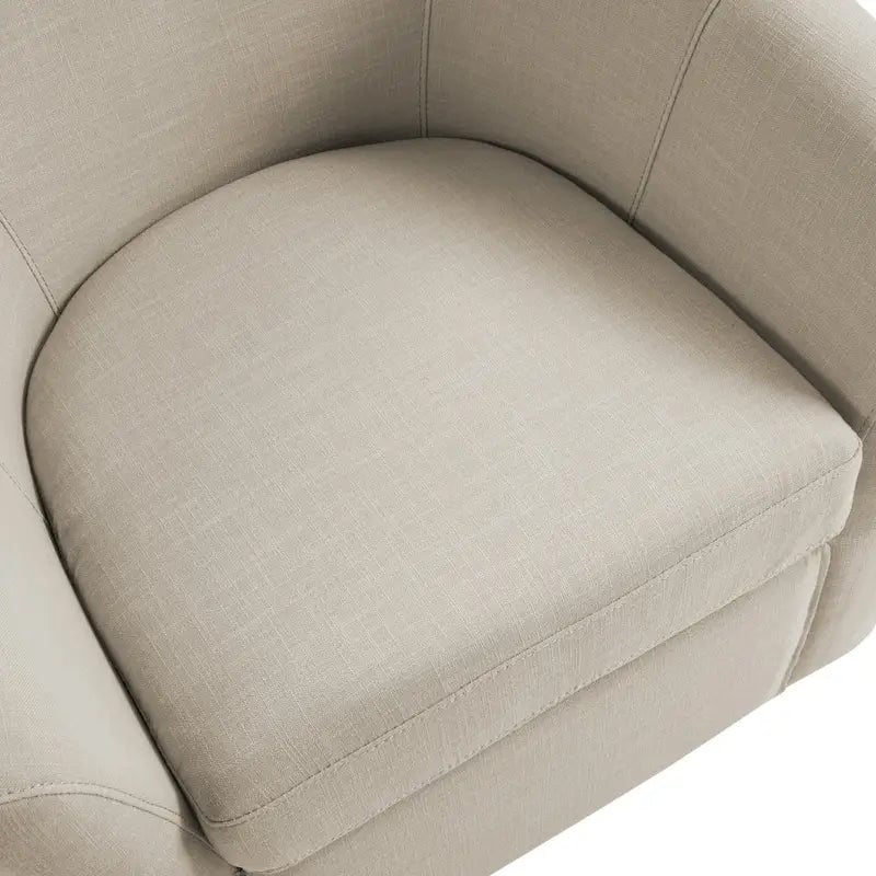 Set van 2 moderne gestoffeerde draaibare kuipstoelen voor de woonkamer