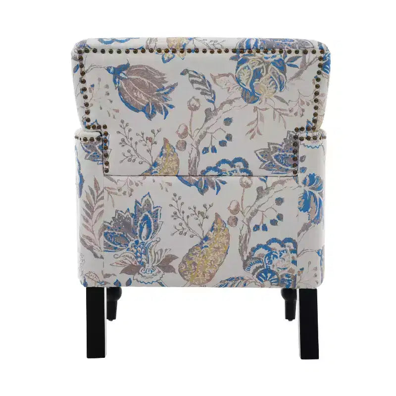 Fauteuil club contemporain Harrison de Christopher Knight Home, rembourré en tissu avec bordure cloutée
