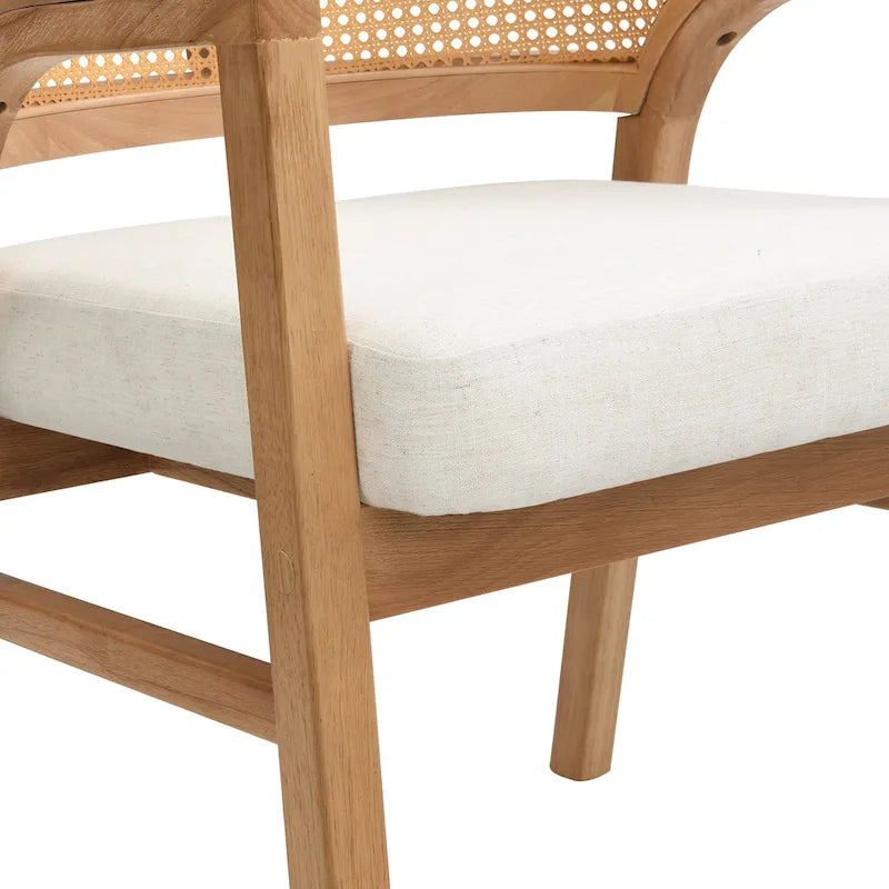 Christopher Knight Home - Eetkamerstoel met rieten bekleding (set van 2)