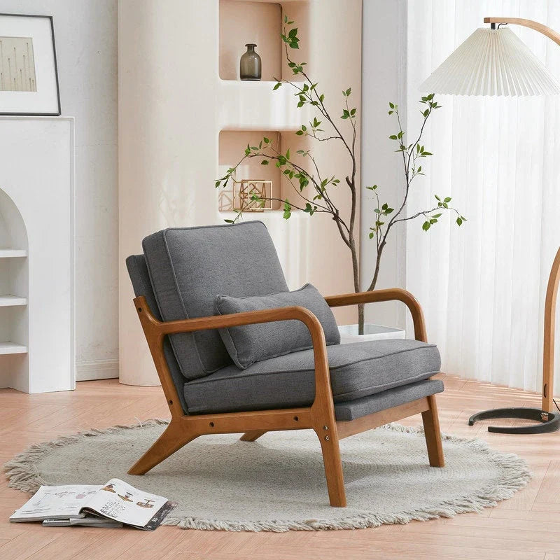Fauteuil d’appoint rembourré moderne du milieu du siècle