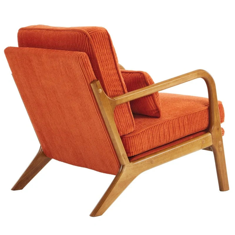 Fauteuil d’appoint rembourré moderne du milieu du siècle