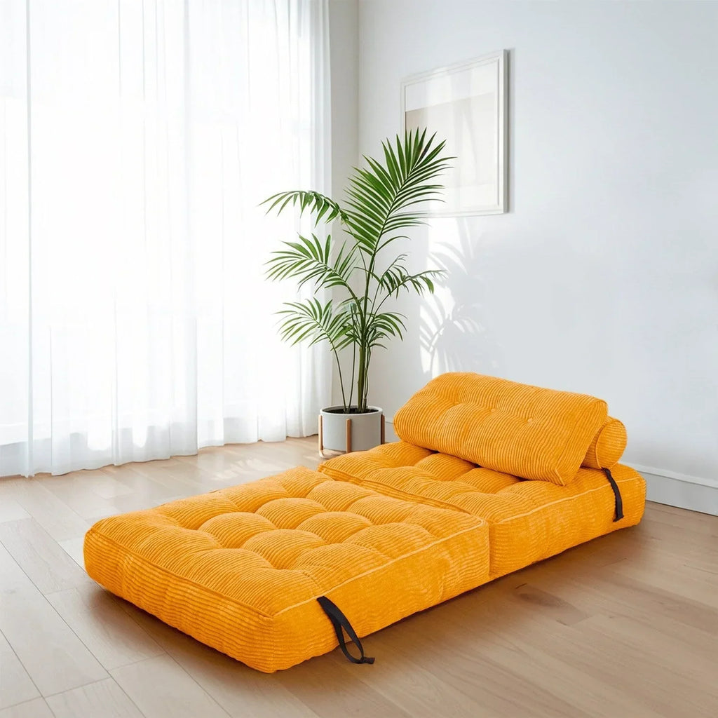 8 Corduroy vouwbare slaapbank, eenpersoons
