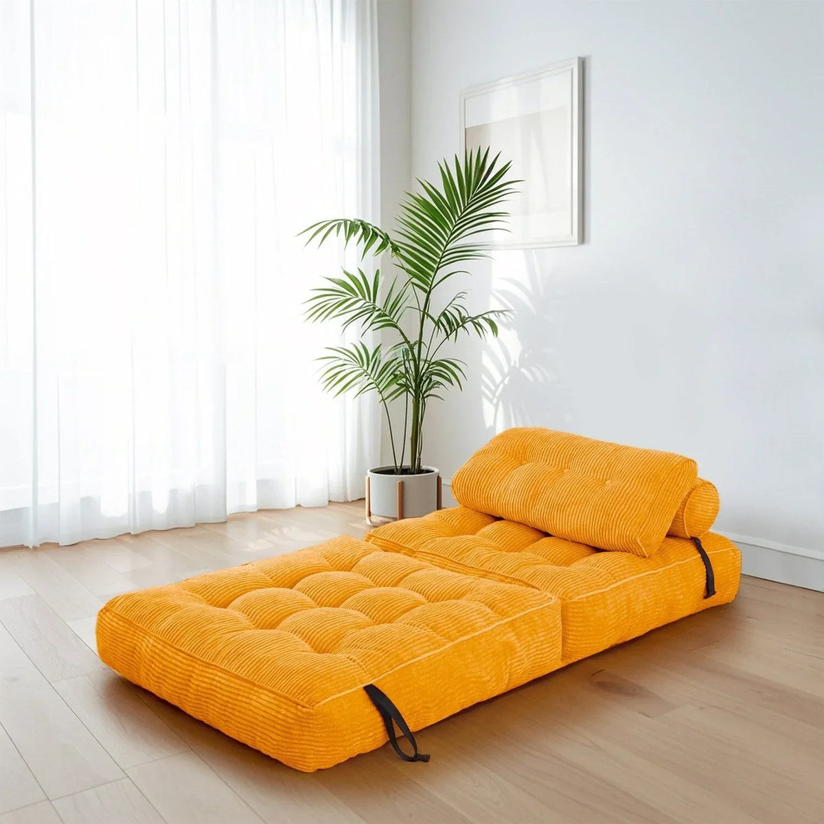 8 Corduroy vouwbare slaapbank, eenpersoons