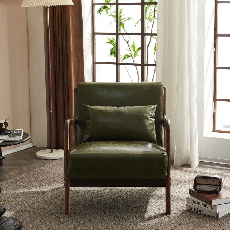 Fauteuil d’appoint rembourré moderne du milieu du siècle