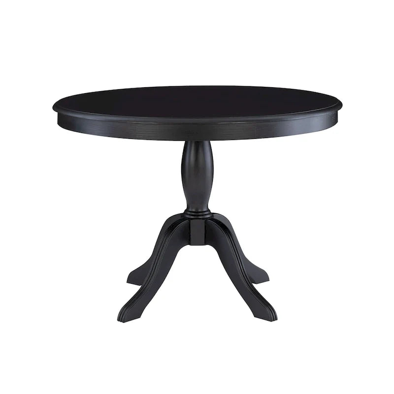 Table piédestal ronde en bois massif