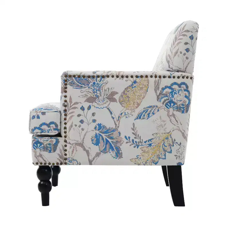 Fauteuil club contemporain Harrison de Christopher Knight Home, rembourré en tissu avec bordure cloutée