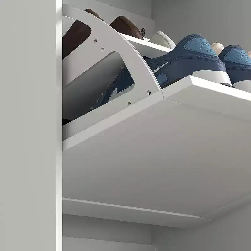 HOMCOM Giriş Alanı için 3 Açılır Çekmeceli ve Ayarlanabilir Raflı Dar Ayakkabı Saklama Dolabı, 12-18 Çift Ayakkabı için Ayakkabılık Düzenleyici