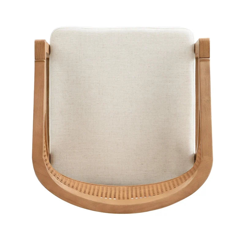 Christopher Knight Home - Eetkamerstoel met rieten bekleding (set van 2)