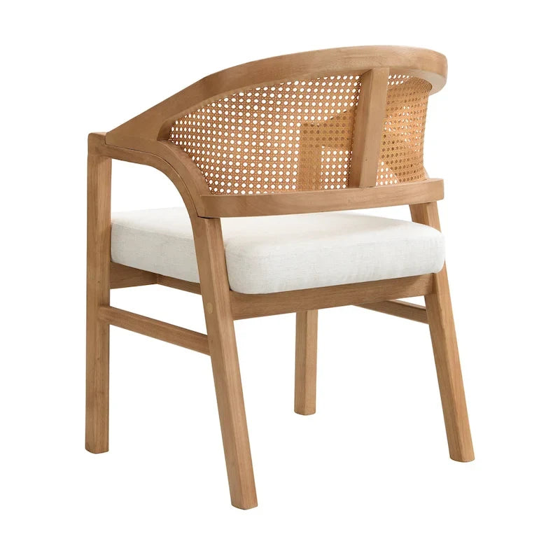Christopher Knight Home - Eetkamerstoel met rieten bekleding (set van 2)