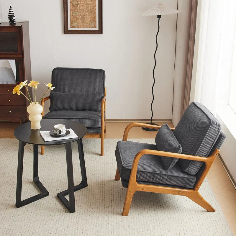 Fauteuil d’appoint rembourré moderne du milieu du siècle