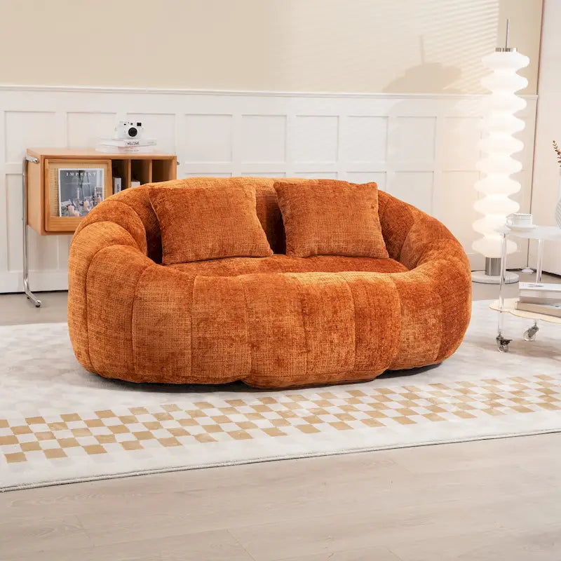 GDFStudio – Laurel Chenille-Sofa für 2 Personen mit hochdichtem Schaumstoff und übergroßem Komfort