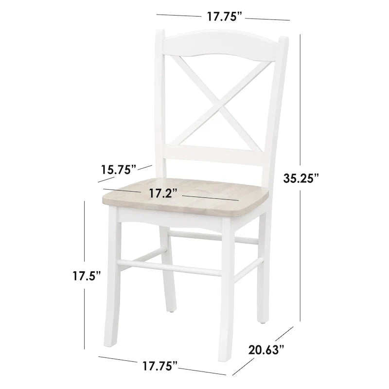 Ensemble repas 3 pièces Simple Living Country Cottage avec rallonge rabattable