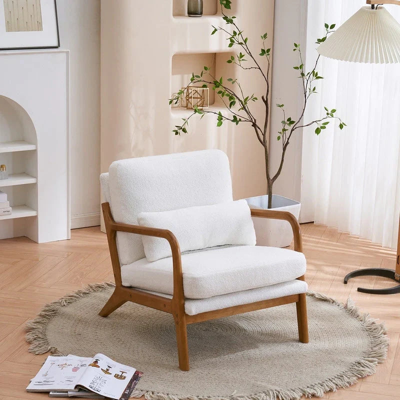 Fauteuil d’appoint rembourré moderne du milieu du siècle