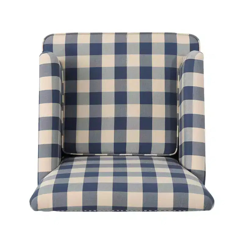 Fauteuil club contemporain Harrison de Christopher Knight Home, rembourré en tissu avec bordure cloutée