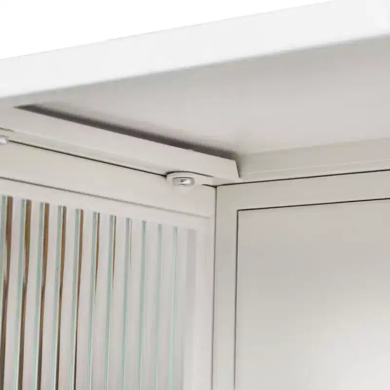 Okak moderne wandkast met 2 deuren, 3 vakken, glazen deuren, voor hal/eetkamer/woonkamer/keuken