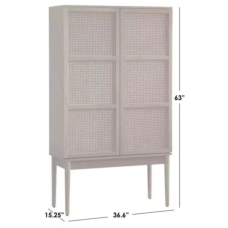 Cabinet Natural – Mid-Century, Ash Veneer, Adjustable Shelves