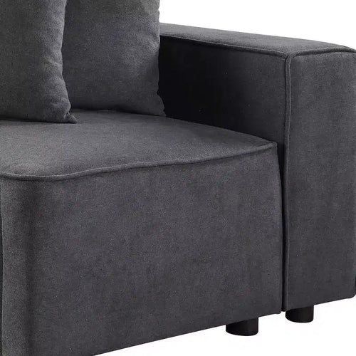 28" Silvester Gray Fabric -  Furniture: Upholstered Accent Chair, Wood Frame, No Assembly Required