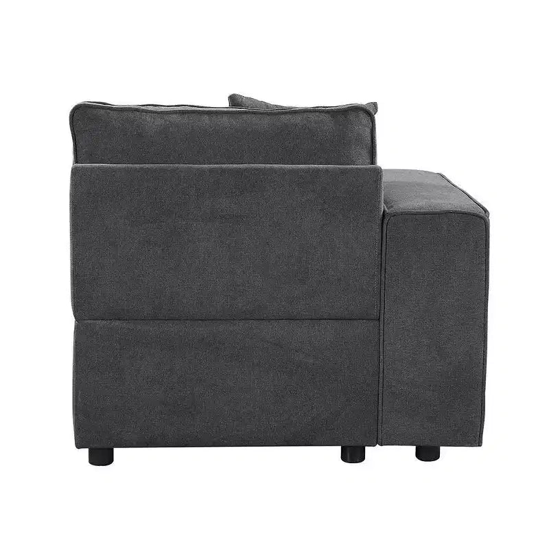 28" Silvester Gray Fabric -  Furniture: Upholstered Accent Chair, Wood Frame, No Assembly Required