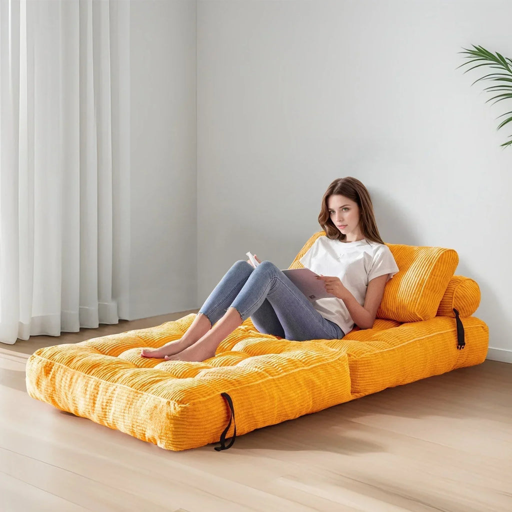 8 Corduroy vouwbare slaapbank, eenpersoons