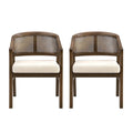 Christopher Knight Home - Eetkamerstoel met rieten bekleding (set van 2)