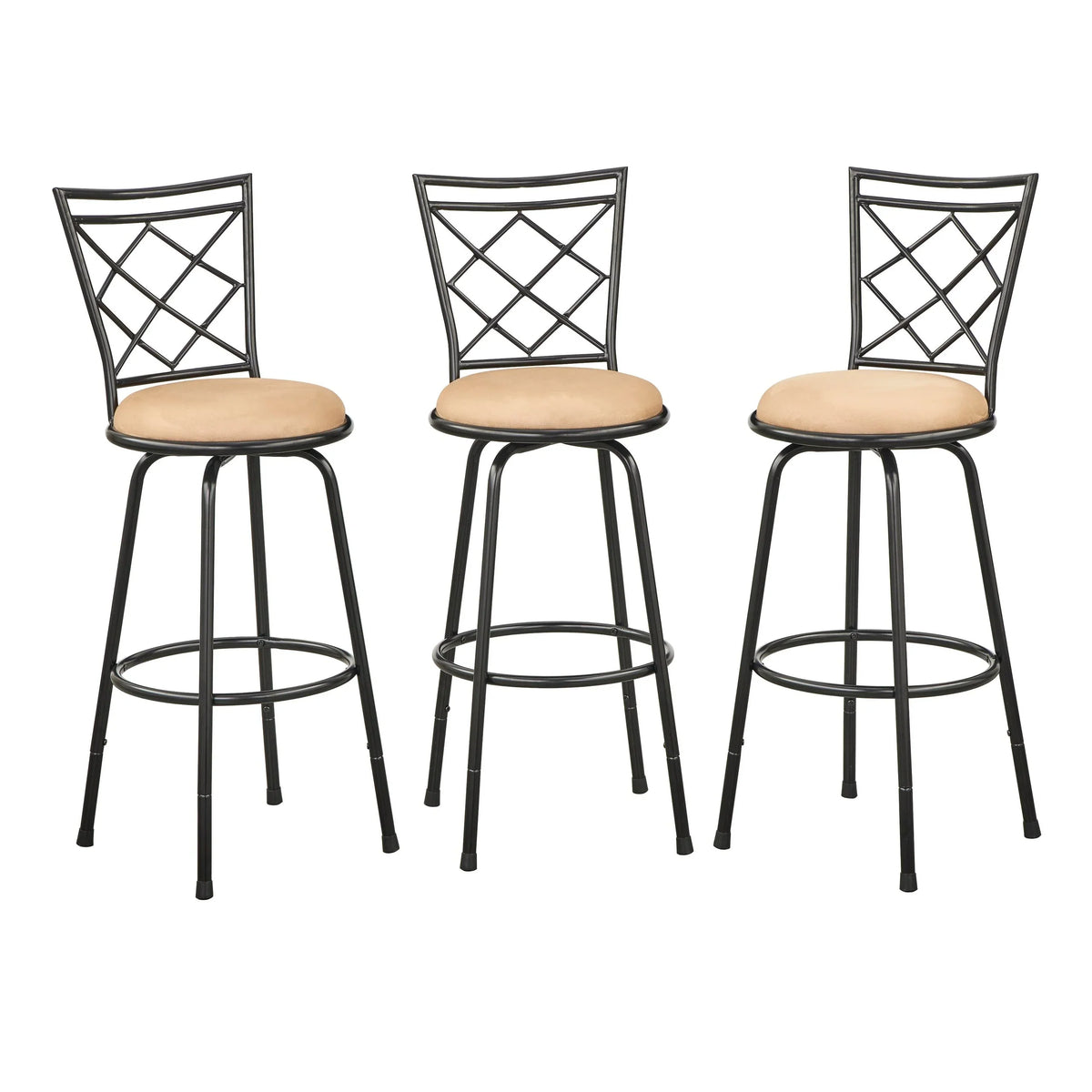 Simple Living Alyssa adjustable-height swivel stools (set of 3)