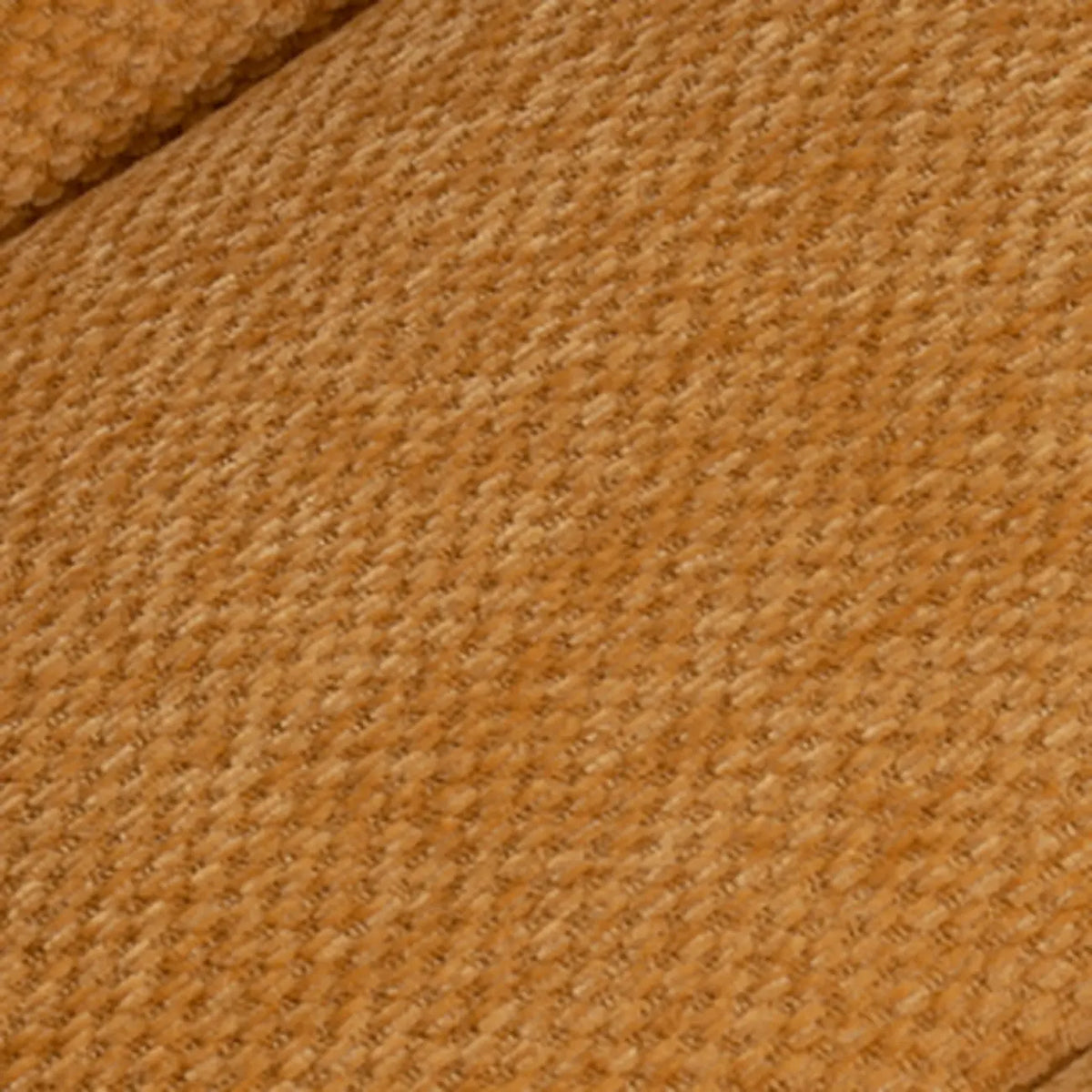 Gelber drehbarer Akzentstuhl aus Chenille-Stoff mit Knopfheftung