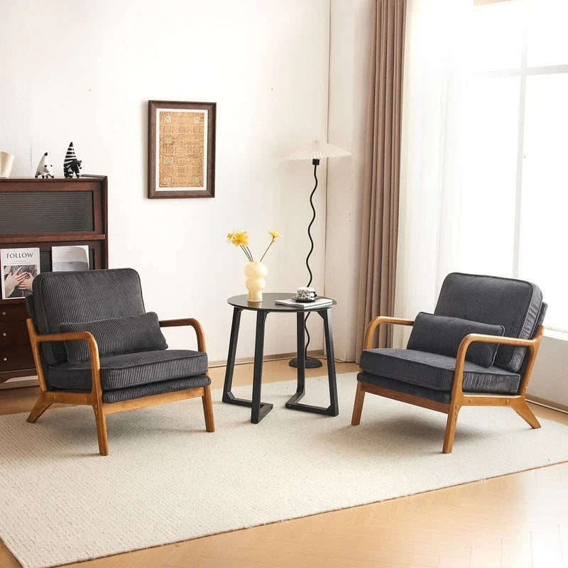 Fauteuil d’appoint rembourré moderne du milieu du siècle