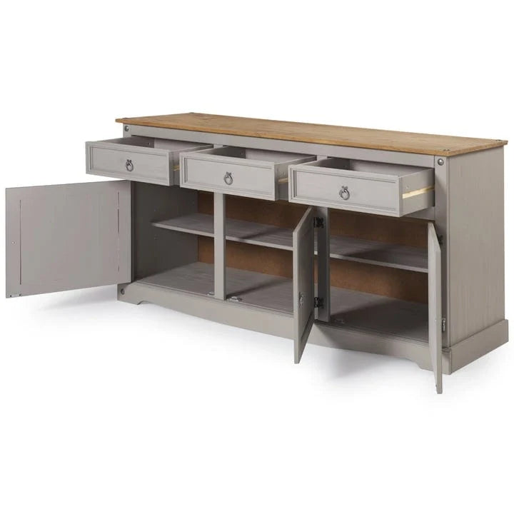 65 Zoll Holz-Buffet-Sideboard im Landhausstil – Corona-Kollektion