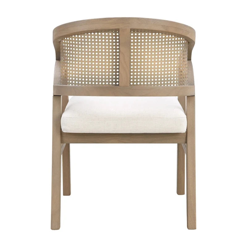 Christopher Knight Home - Eetkamerstoel met rieten bekleding (set van 2)