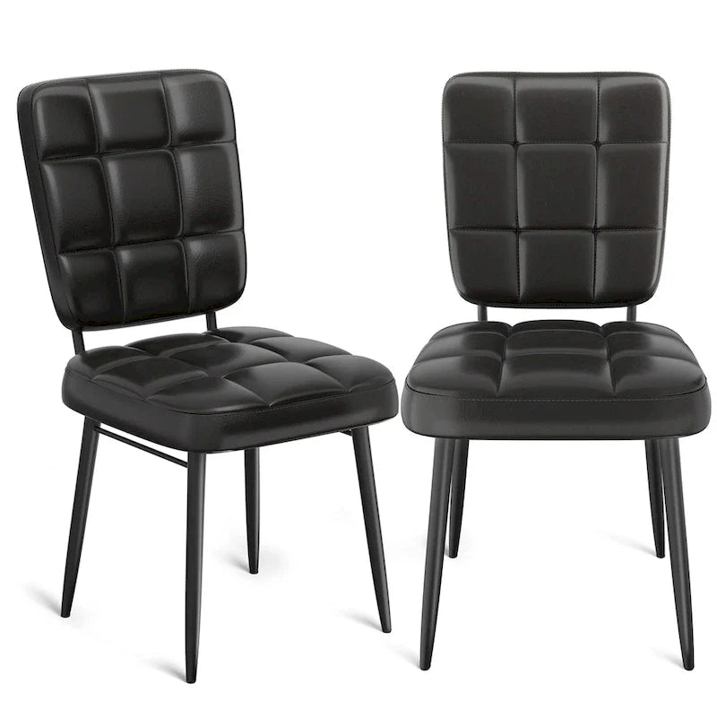 Moderne eetkamerstoelen, set van 2/4/6/8, gestoffeerde keukenstoelen met dik kussen voor de eetkamer