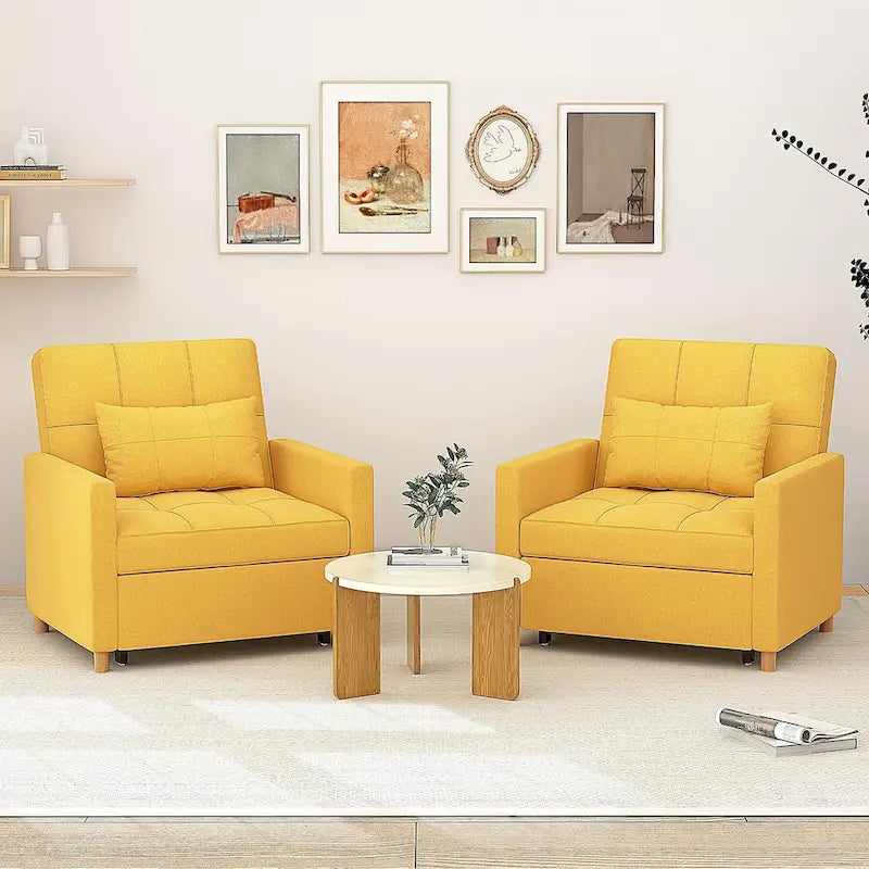 Fauteuil convertible 3-en-1 AECOJOY avec coussin et dossier réglable