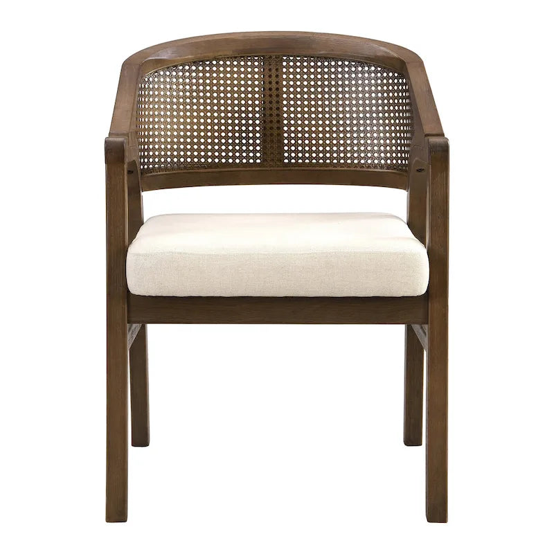 Christopher Knight Home - Eetkamerstoel met rieten bekleding (set van 2)