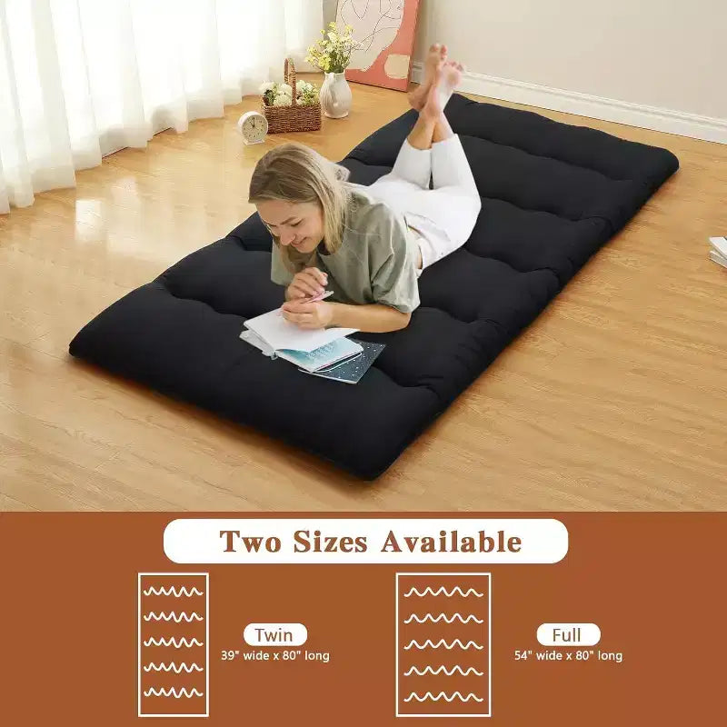 Japanische Futonmatratze, faltbare Schlafunterlage für den Boden, Tatami-Matte für Zuhause, Campingmatratze