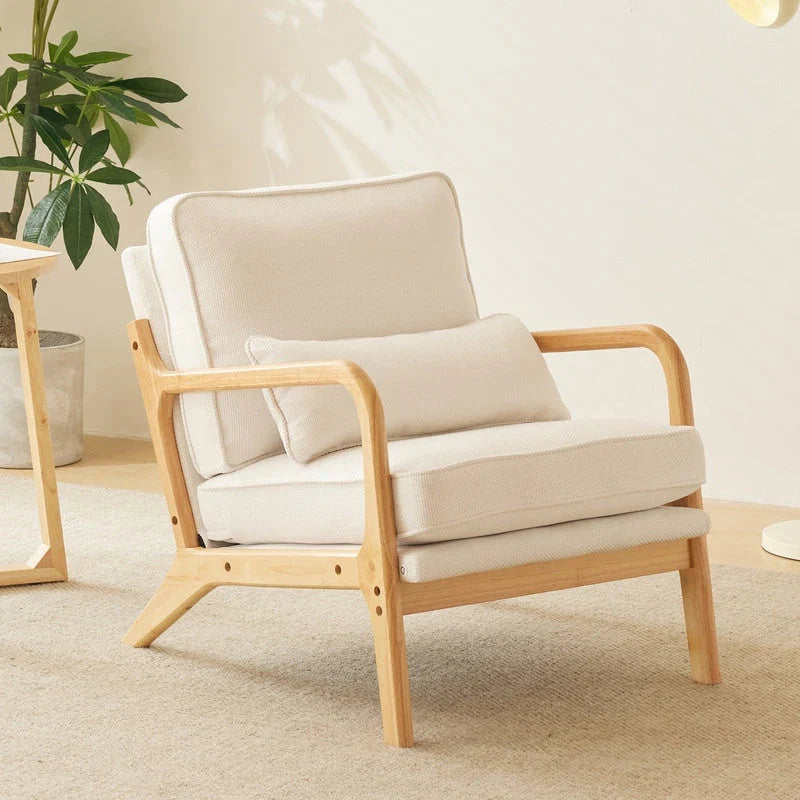 Fauteuil d’appoint rembourré moderne du milieu du siècle