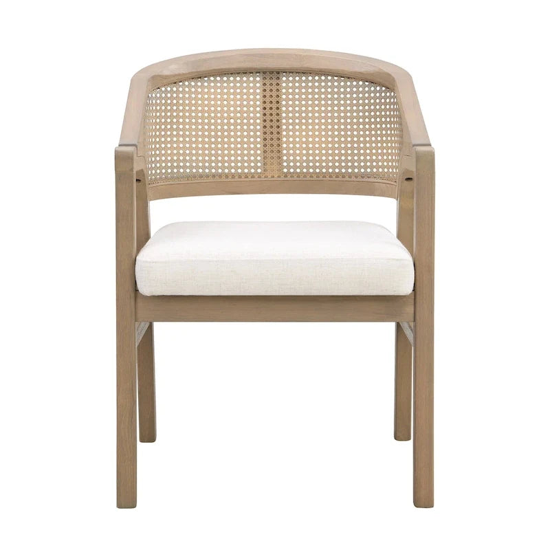 Christopher Knight Home - Eetkamerstoel met rieten bekleding (set van 2)
