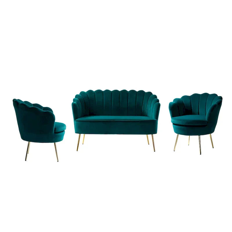 Xabier 52-Zoll-3-teiliges Wohnzimmer-Set von HULALA HOME