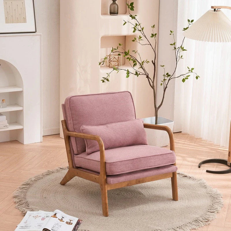 Fauteuil d’appoint rembourré moderne du milieu du siècle