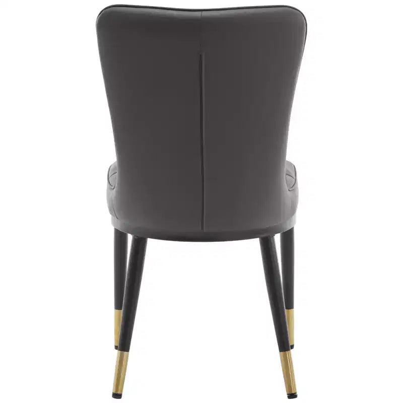 Ensemble de 6 chaises de salle à manger Bekrvio, siège moderne rembourré en similicuir avec dossier haut, pieds en métal, chaises de cuisine sans accoudoirs pour le salon et la salle à manger