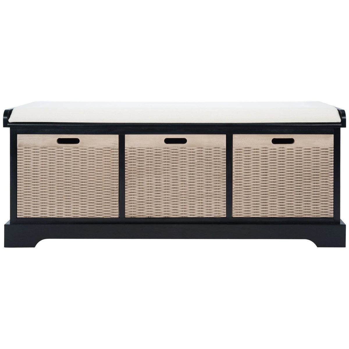 SAFAVIEH Fiorello minderli, 3 çekmeceli depolama pufu - 47.3 W x 15 L x 19 H - 47Wx15Dx19H