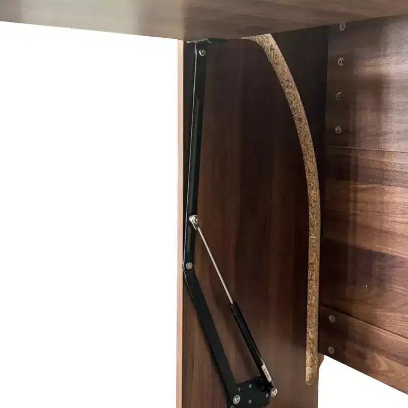 GDFStudio Sinclair moderne houten inklapbare studeertafel van 36 inch met opbergruimte