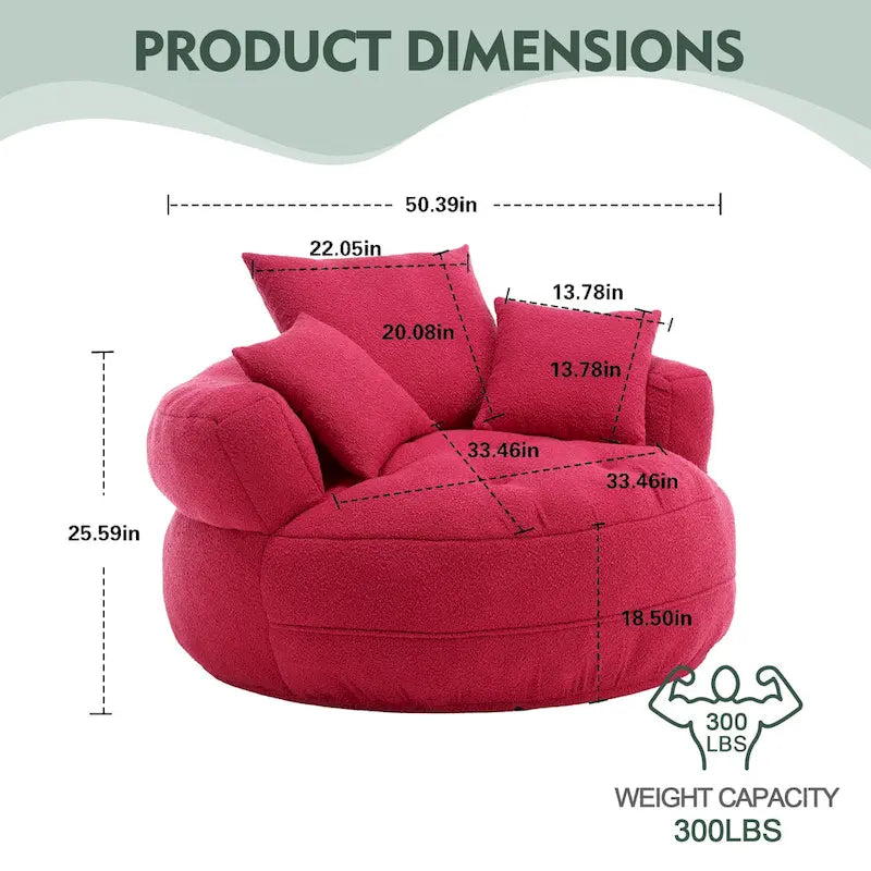 Fauteuil rond paresseux ?C blanc/bleu/gris/jaune/orange/rouge rosé/bleu marine/vert, une ou deux places