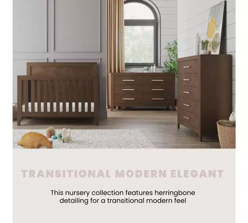 Child Craft Kieran Kinderbett-, Doppelkommoden- und Wäscheschrank-Set fürs Kinderzimmer, 3-teilig, inklusive 4-in-1-Umbaubett, Kommode und Wäscheschrank