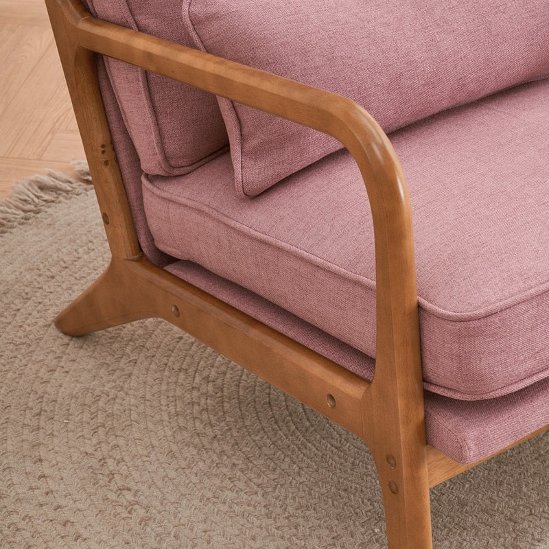 Fauteuil d’appoint rembourré moderne du milieu du siècle