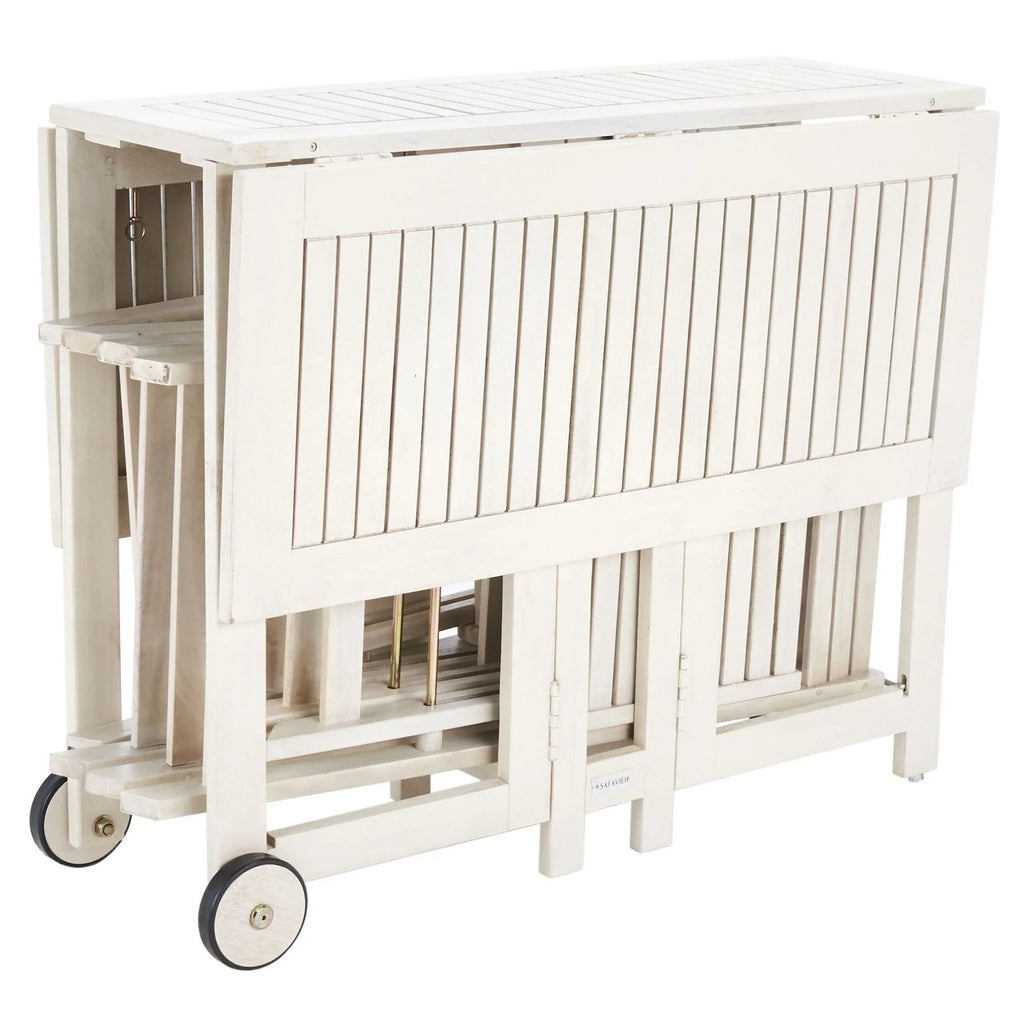 SAFAVIEH Brandy 5-delige tuinmeubelset met eettafel - 43B x 35D x 29H