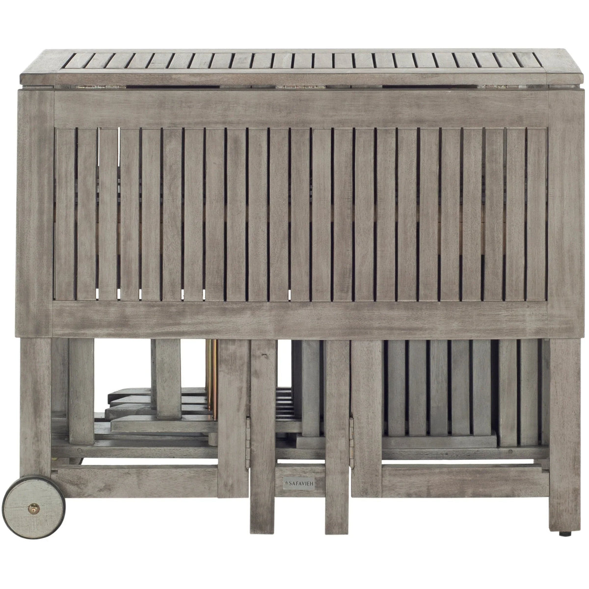 SAFAVIEH Brandy 5-delige tuinmeubelset met eettafel - 43B x 35D x 29H