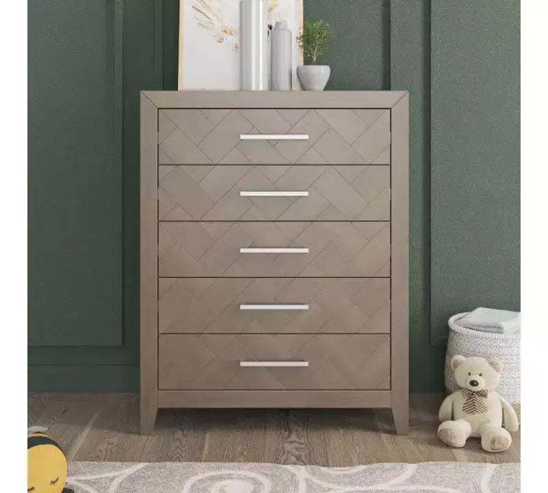 Child Craft Kieran Kinderbett-, Doppelkommoden- und Wäscheschrank-Set fürs Kinderzimmer, 3-teilig, inklusive 4-in-1-Umbaubett, Kommode und Wäscheschrank