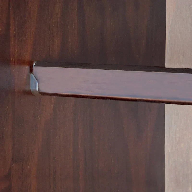 Kledingkast met 3 deuren - wit/mocha/java - massief hout